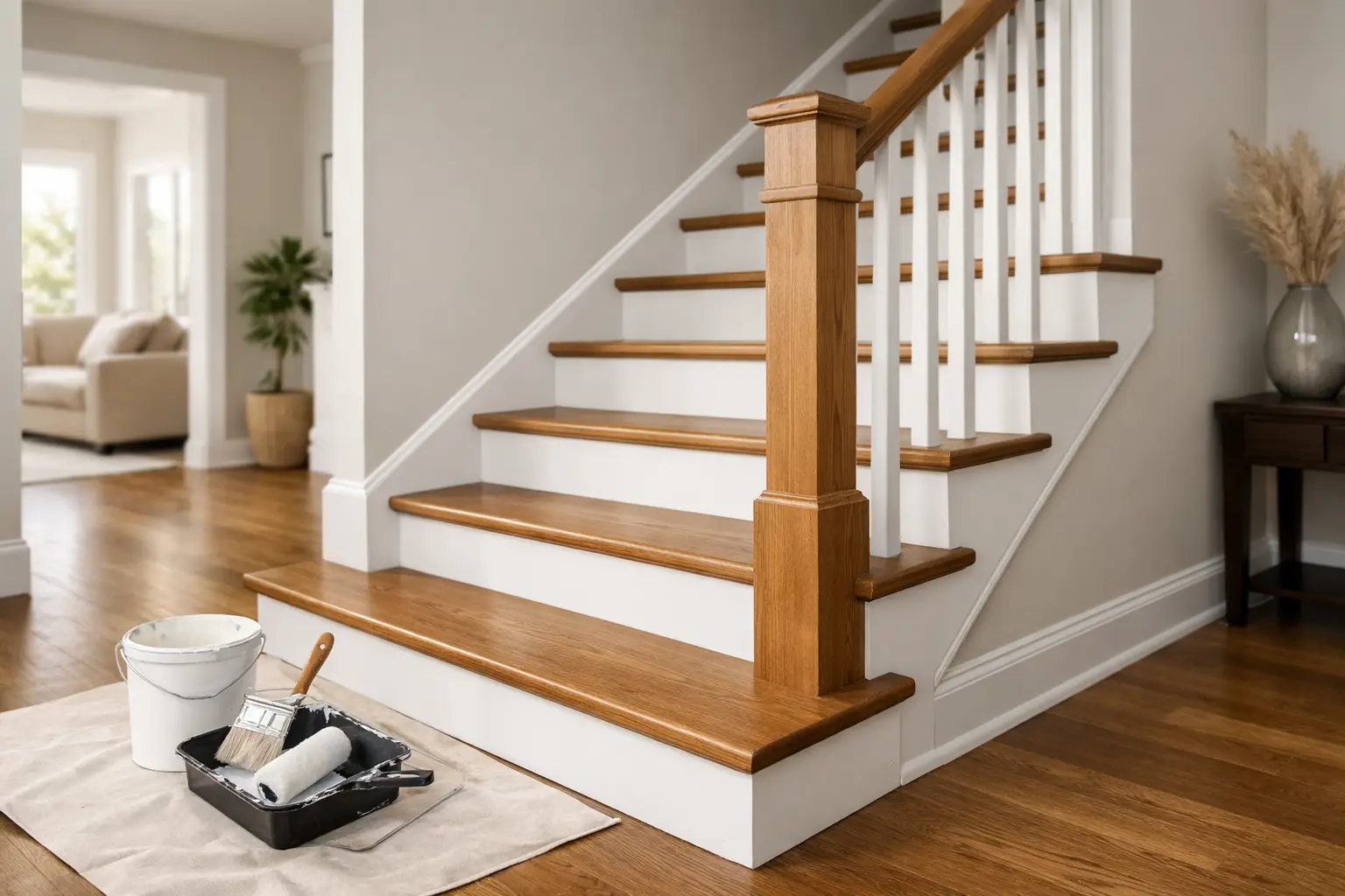 Peinture escalier bois intérieur – bien la réussir Peinture escalier bois intérieur - bien la réussir