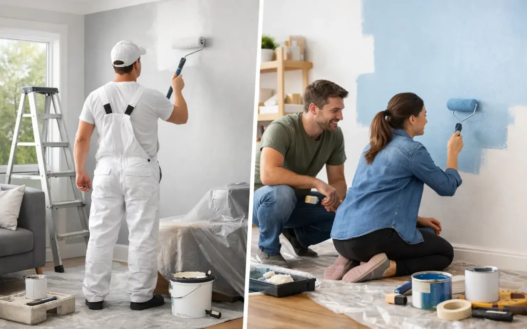 Peintre résidentiel ou bricolage : que choisir ?